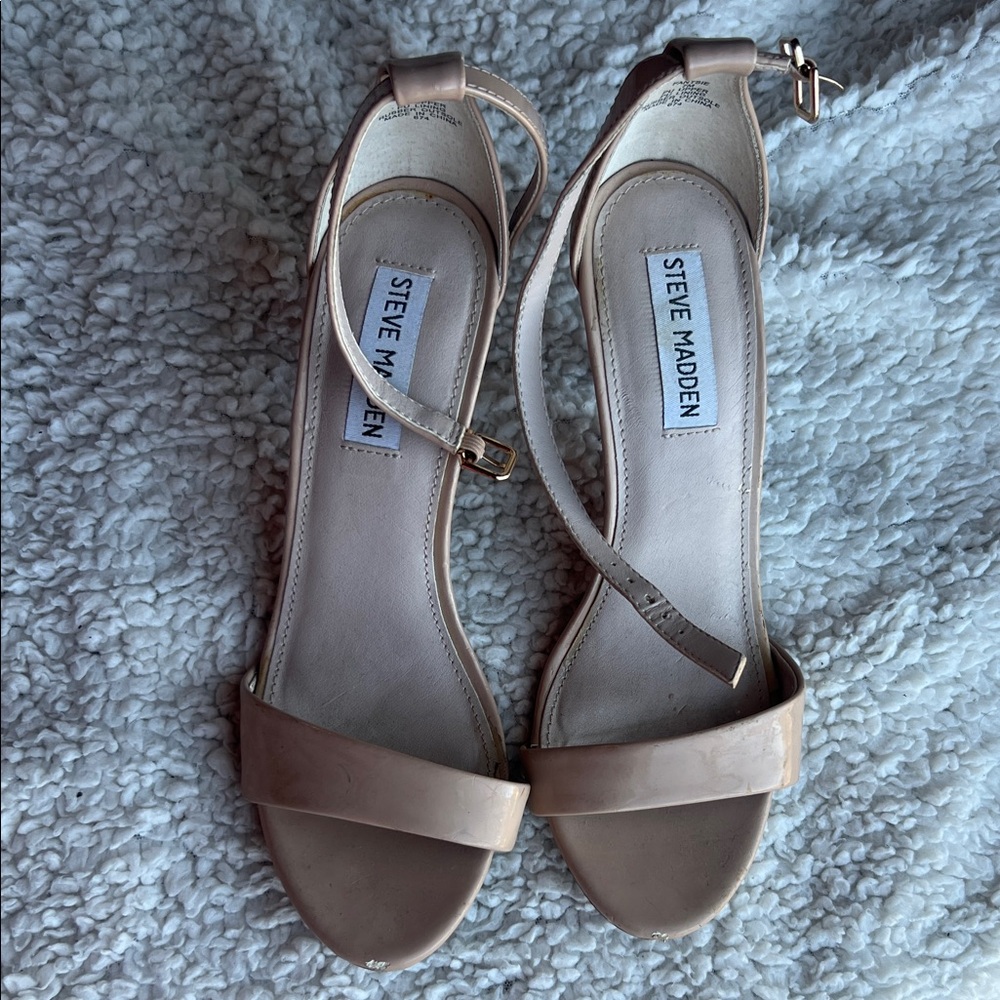 Steve Madden Nude Ankle Strap Sandals